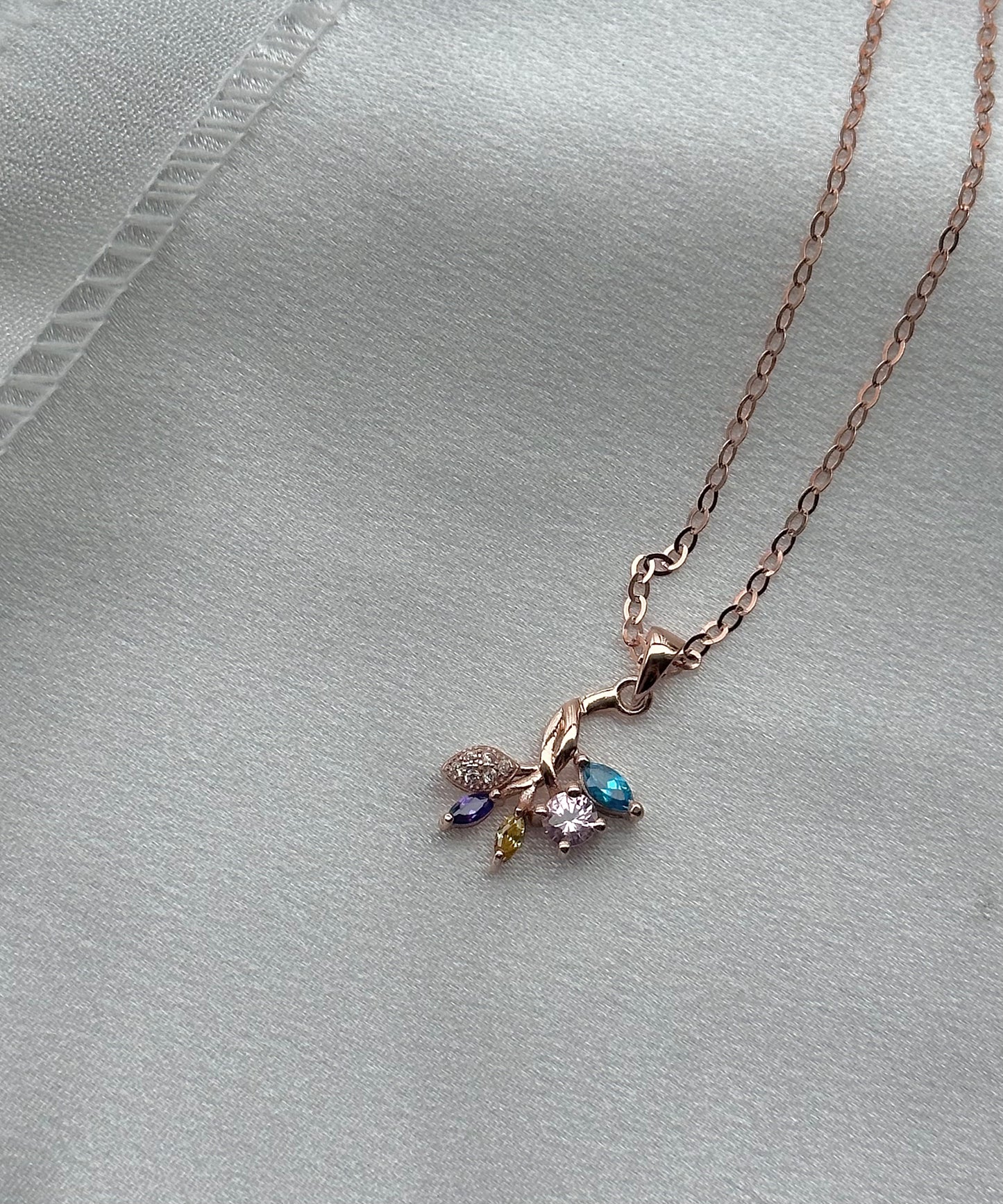 Rose Gold Leaf Necklace