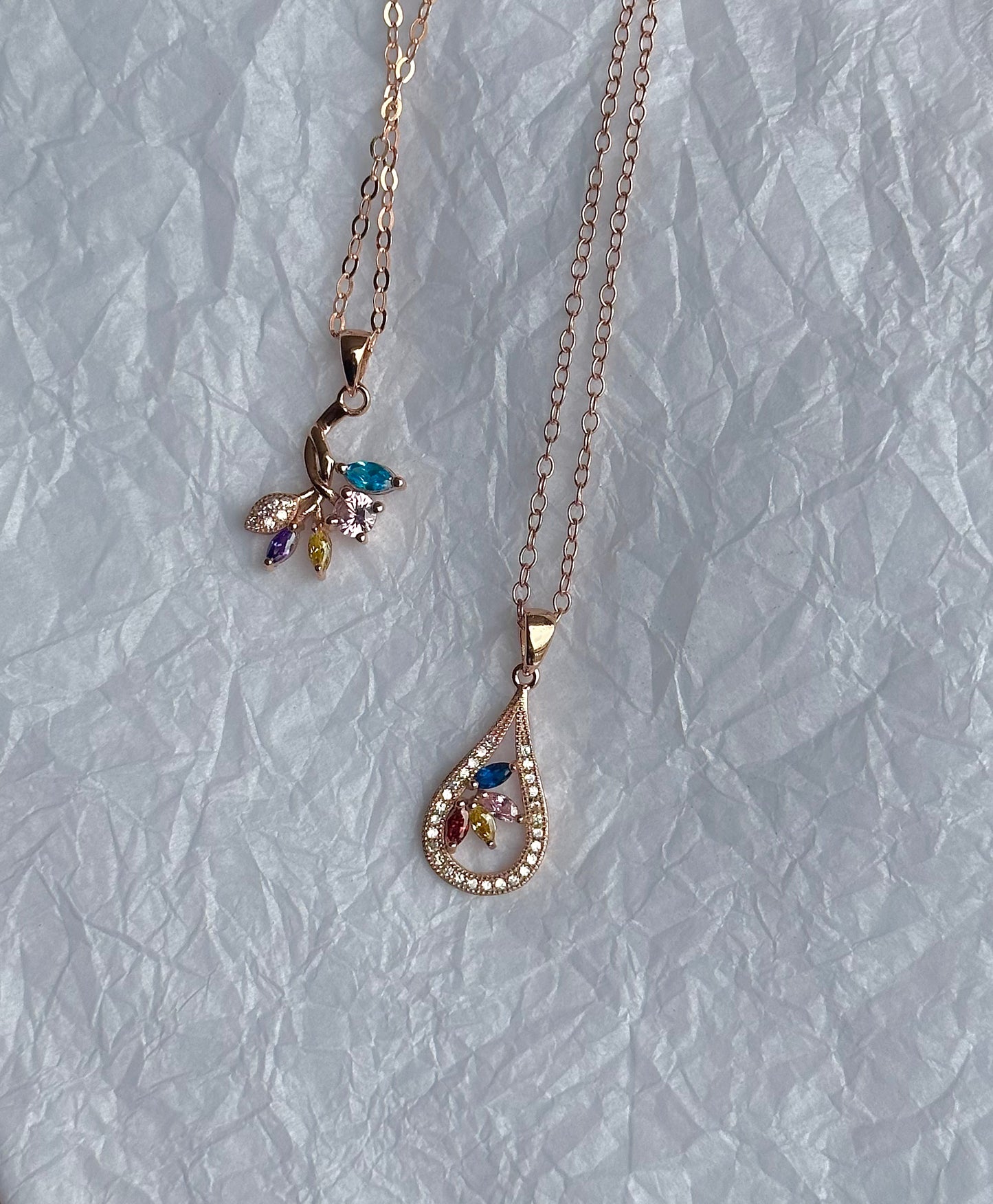 Rose Gold Leaf Necklace
