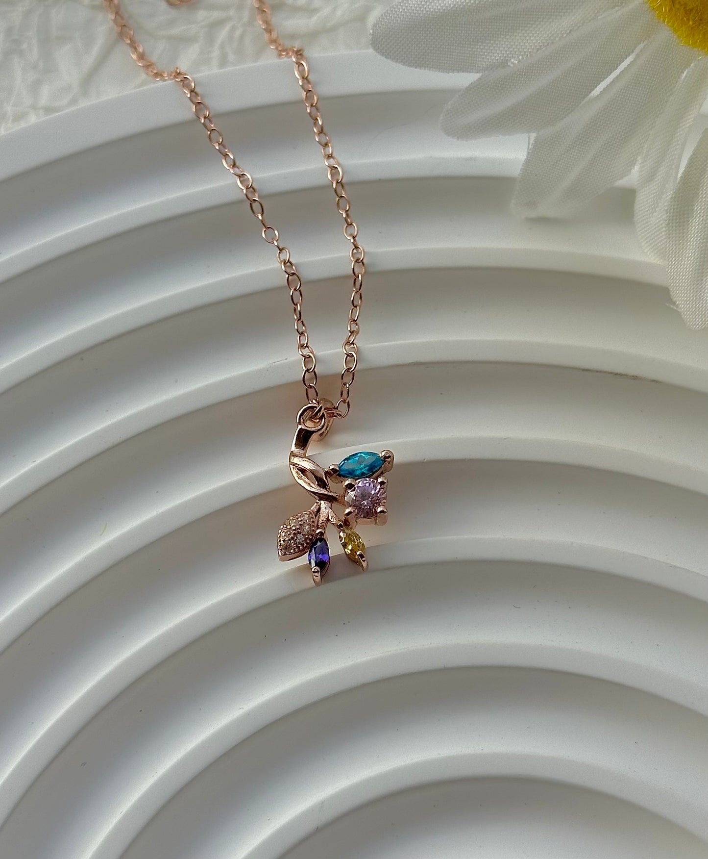 Rose Gold Leaf Necklace