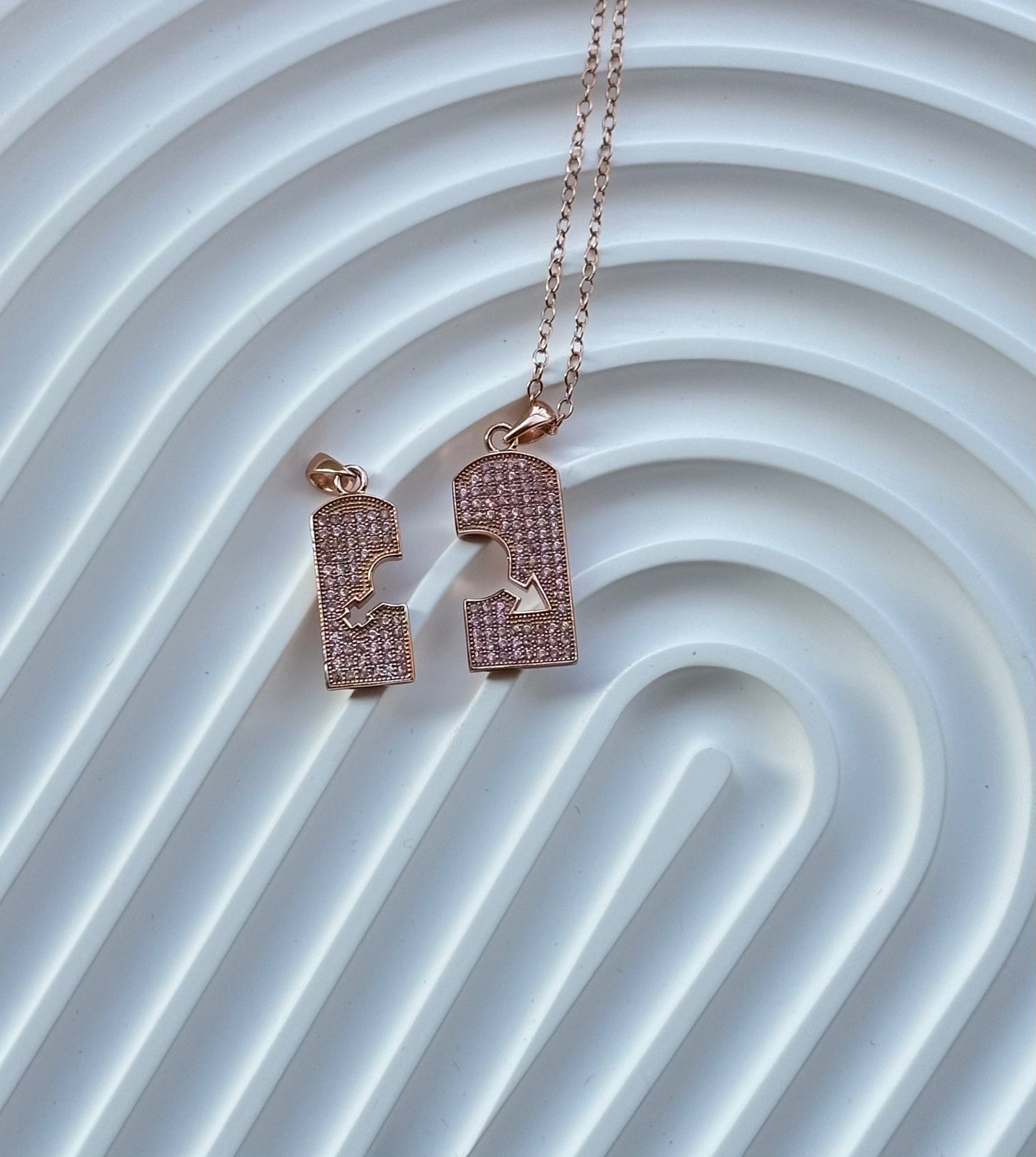 The Other Me-Rose Gold Couple Necklace B