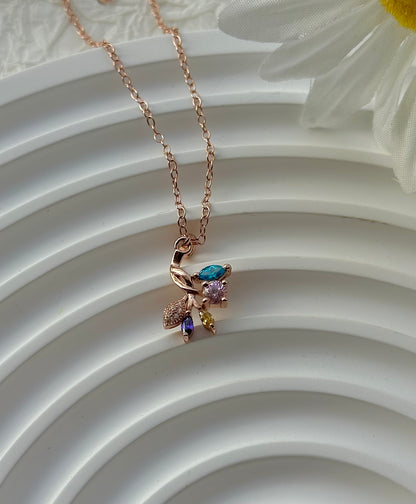 Rose Gold Leaf Necklace